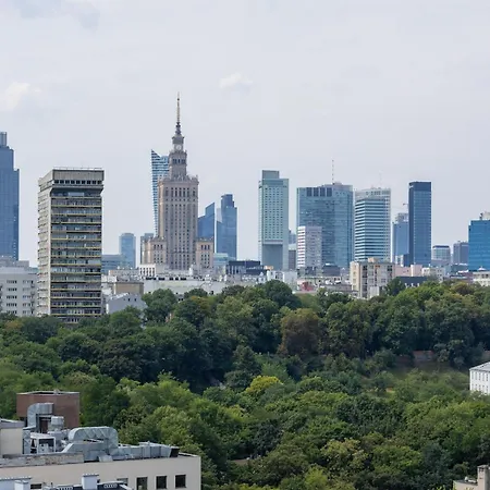 Studio On The 15Th Floor With A View Of The Warsaw Panorama By Noclegi Renters Exterior photo