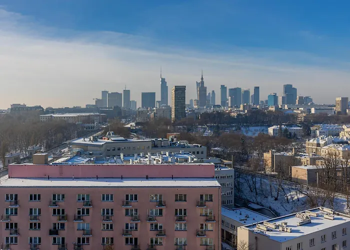 Studio On The 15Th Floor With A View Of The Warsaw Panorama By Noclegi Renters